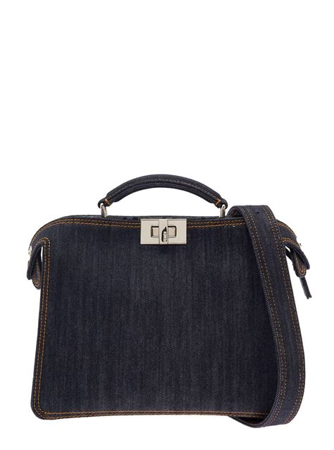 fendi selleria peekaboo mini|fendi denim peekaboo.